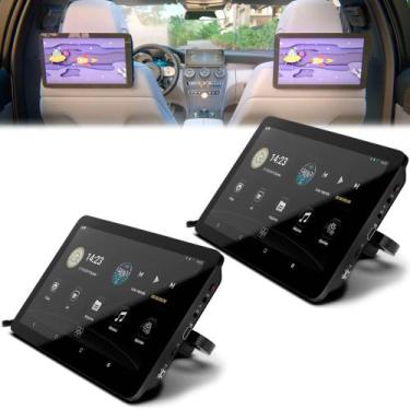 Imagem de Par de Tela Encosto Cabeça Acoplavel 10.8" Full HD Android 10 USB Espe