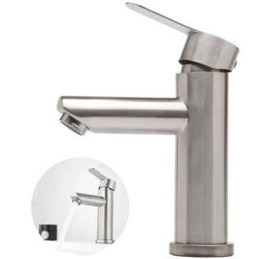 Imagem de Torneira Banheiro Monocomando Baixa Inox Aço Escovado - STARTOOLS