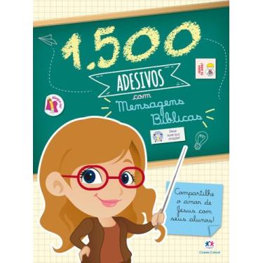Imagem de Livro - 1500 adesivos com mensagens bíblicas