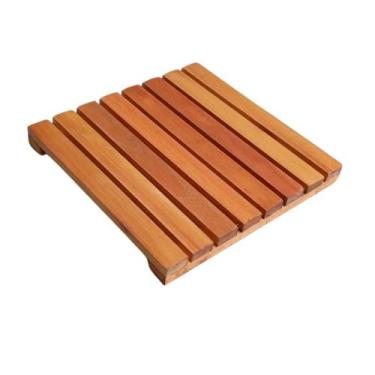 Imagem de Deck De Madeira Modular 40x40 cm Neonx Com Pintura, Verniz Natural UV