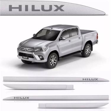 Imagem de Jogo Friso Lateral Hilux Prata Nevoa