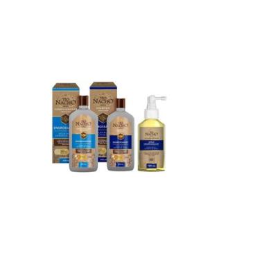 Imagem de Kit Tio Nacho Engrossador shampoo 415ml + condicionador 415ml + spray 