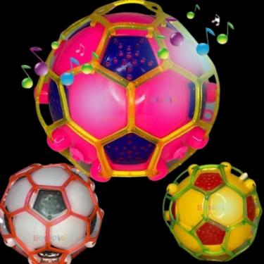 Imagem de Brinquedo Bola Maluca Pula Vibra Com Luz De Led