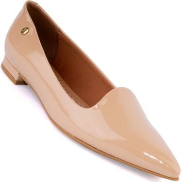 Imagem de Sapatilha Vizzano Feminina Bico Fino Casual Original 1206, Bege verniz