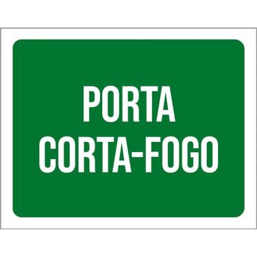 Imagem de Placa Sinalização Ambiente Porta Corta-Fogo 36X46