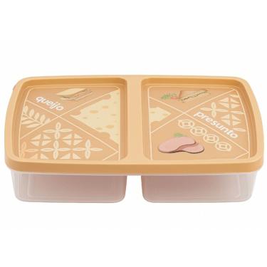 Imagem de Porta Frios Com Duas Divisórias Porta Queijo e Presunto