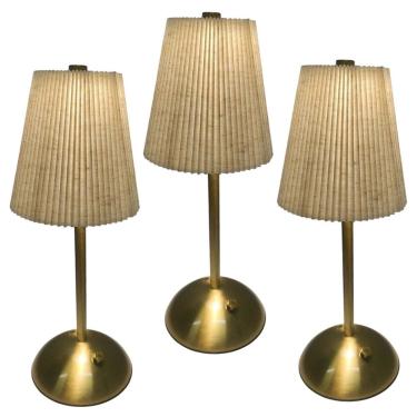 Imagem de Luminaria Abajur de Mesa LED 3 Tons Kit 3 uni Controle de Intensidade USB Bateria Recarregavel Cabeceira Quarto Sala