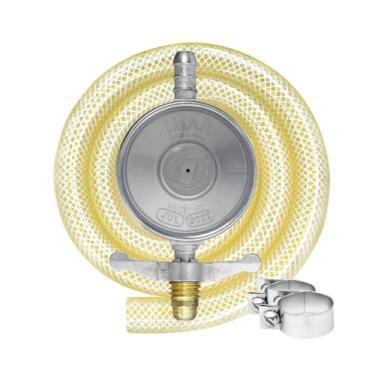 Imagem de Registro Regulador de gás IMAR 1kg/h com mangueira de 0,80m em ABS CZ 0727/02ABSCZ