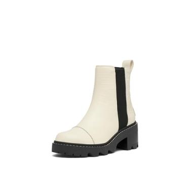 Imagem de Sorel Bota feminina Joan Now Chelsea Fashion, Giz/preto, 34