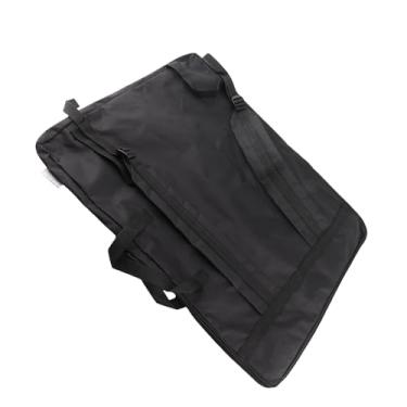 Imagem de Zerodis Portfólio de Artista Bolsa Fácil de Levar Coleção de Artesanato Materiais de Arte Ferramentas de Pintura Ferramentas de Pintura Mochila Ajustável para Materiais de Arte Bolsa de Grande (Preto)