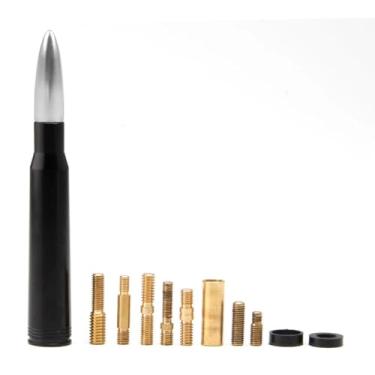 Imagem de Antena de caminhão de carro com tampas de haste de válvula - compatível com 1500/2500/3500 HD, F150/F250/F350, acessórios resistentes