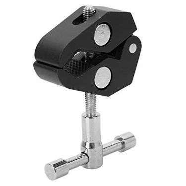 Imagem de Cryfokt Braçadeira/suporte de Braçadeira de Caranguejo Grande de Liga de Alumínio Durável para Monitor de Câmera DSLR Alça de Luz de Flash Antiderrapante Preto 1 X de Câmera/suporte para Amantes de