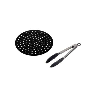 Imagem de Genérico, Tapete Redondo Air Fryer Pegador de Alimentos Inox Silicone