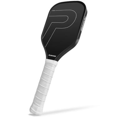 Imagem de Raquete de treinamento Pickleball – Raquete de treino para treinador de pickleball, superfície fosca de tinta de partícula de fibra de carbono, cabo extra longo, raquete de treinamento esportiva de