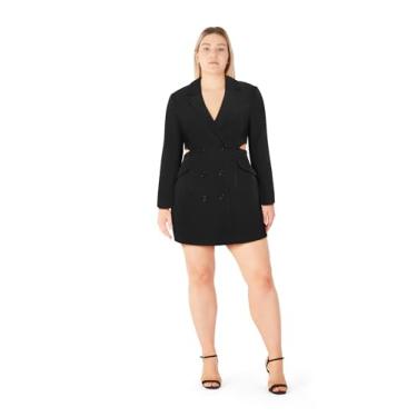 Imagem de City Chic Vestido feminino plus size - Marrie, Preto, 58