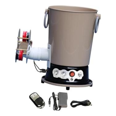 Imagem de oshhni Robô de Tênis de Mesa, Máquina Robótica de Ping Pong para Jogar Sozinho, com Controle Remoto, Dispositivo Elétrico de Treinamento, Cáqui