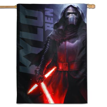 Imagem de WinCraft Bandeira vertical 2 lados 71.1 cm x 101.6 cm New Trilogy Star Wars EP7 Kylo REN