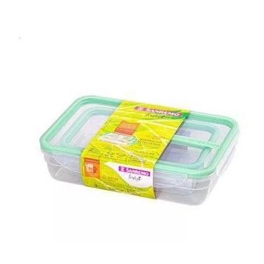 Imagem de Conjunto 2 Potes Plástico 820ML e 1,6L Sanremo