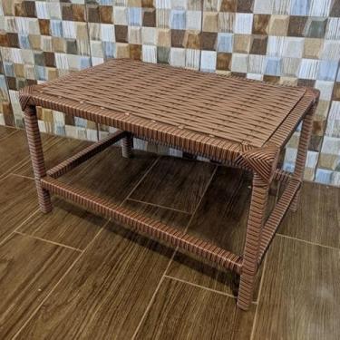 Imagem de Mesa Mesinha De Centro em fibra sintética Retangular, Mesa De Canto(indiano)