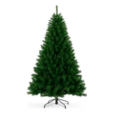 Imagem de Árvore de Natal Verde 2,10m Premium – 1550 Galhos Cheios, Pinheiro Luxo Super Denso para Decoração de Casa, Festas e Eventos
