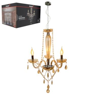Imagem de Lustre Luminaria led Baronesa 3xE14 Champagne Cod: 785030074 Avant