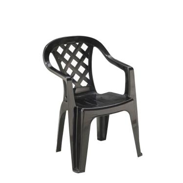 Imagem de Cadeira Plástica Empilhável Giorgia Preta Pisani