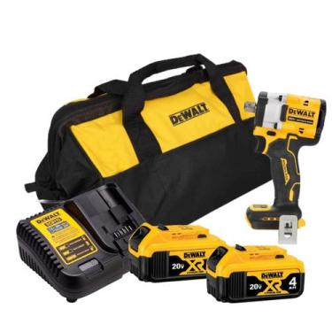 Imagem de Chave de impacto dcf922 com 2 baterias carregador e bolsa - Dewalt