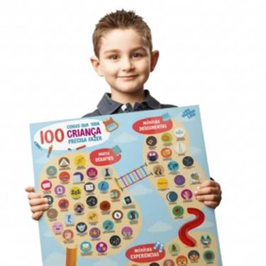Imagem de Pôster Raspadinha 100 Coisas que Toda Criança Precisa Fazer Sem Moldura