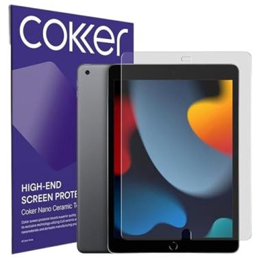 Imagem de COKER Pacote com 2 protetores de tela Paperfeel para iPad de 10,2 polegadas, 9/8/7ª geração. Fosco, antiarranhões, impressões digitais, anti-estilhaçamento, bloco de luz azul, suave como seda, escrita
