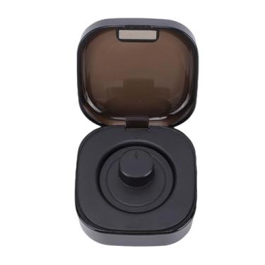 Imagem de GOWENIC Estojo de Carregamento de Anel Inteligente, Base de Carregador Portátil de Carregamento Rápido Magnético Tipo C Com Bateria de 200mAh Integrada para Anéis Inteligentes R02 R03 (Preta)