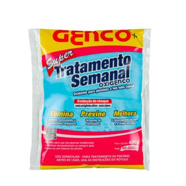 Imagem de Super Tratamento Semanal Oxidante 400g Genco - Oxigenco Para Piscinas