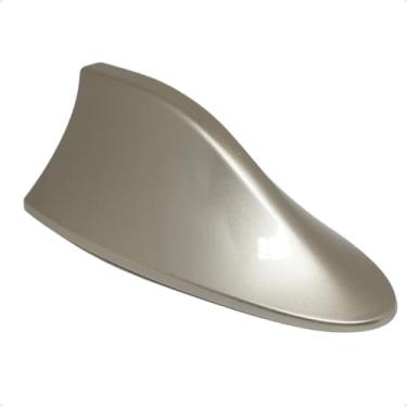 Imagem de Antena Tubarão Shark com Sinal de Rádio FM AM Multimarcas Ideal para Carros com Teto Curvo (Dourado)