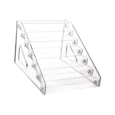 Imagem de Generic Suporte de rack de armazenamento acrílico suporte de esmalte de unhas rack de moedas de desafio para medalhas, emblemas, 7º nível