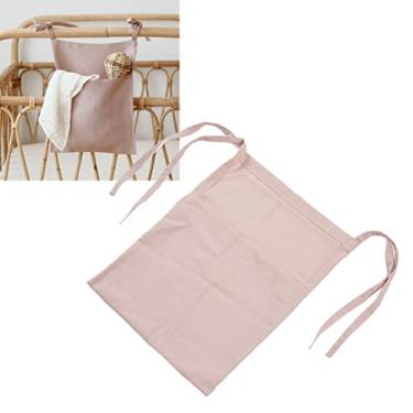 Imagem de Bolsa suspensa para armazenamento de cama de bebê, grande capacidade, design de grade única, organizador de pendurar para brinquedos, fraldas e lenços umedecidos
