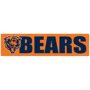 Imagem de Adesivo Faixa Bumper Strip 30x7,5 Chicago Bears-Unissex