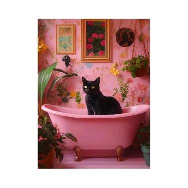 Imagem de Arte De Parede Em Lona Com Impressões Abstratas De Animais Coloridos C