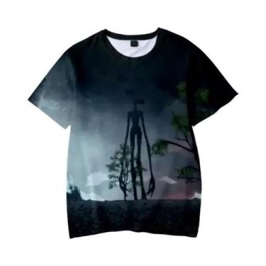 Imagem de Camiseta 3D Impressa De Terror Para Crianças Siren Head Meninos Menina