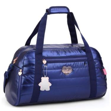 Imagem de Bolsa Mochila Viagem Juvenil Feminina Lorena - Seanite, Azul marinho