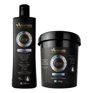 Imagem de Kit Arvensis Cachos Ondulados Ativador 500Ml + Máscara 450G