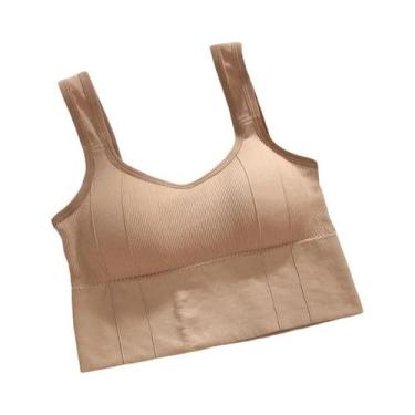 Imagem de Sutiã Esportivo Feminino Respirável Sem Costura À Prova De Choque Anti