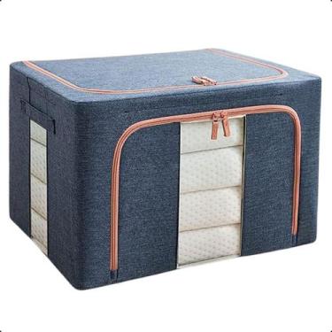Imagem de Caixa Organizadora Para Roupas com Ziper Edredon Coberta MED - NeoBlue