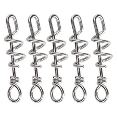 Imagem de Ainoli 5 peças de anel de pé para papagaios de pássaros com fivela de aço inoxidável para pássaros pequenos e médios (Médio: Aprox.17,6x16,2x10cm / 6,93x6,38x3,94 pol.)