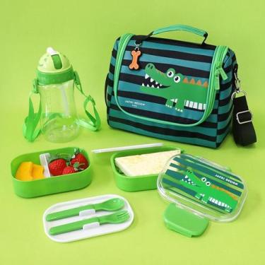 Imagem de Kit Marmita Infantil Termica 3 peças Coleção Pimpolhos Escolar Kids - 