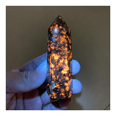 Imagem de Cristais naturais quartzo yooperlite ponto de torre pedras reiki sala escritório casa aquário decoração acessórios pedra preciosa (cor: 2 peças, tamanho: 70-90g)