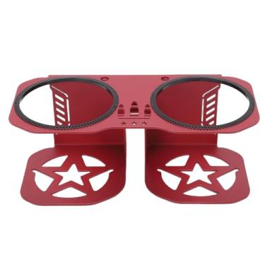 Imagem de Aramox Suporte de Copo para Barra de Apoio, Suporte de Garrafa de Aço Seguro e Estável Com Anel Protetor de Borracha para 570 800 900 1000 XP Turbo Trail S4 (Vermelha)