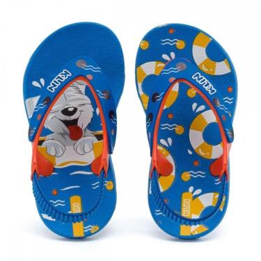 Imagem de Chinelo Klin 442138 10379 Acqua Print Menino Infantil-Masculino