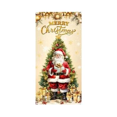 Imagem de Banner De Porta Feliz Natal 2025 Decoração De Natal Para Pendurar Na P