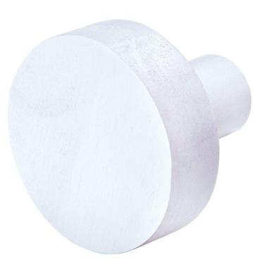 Imagem de Cabide Gancho Tramontina Em Madeira Maciça Com Acabamento Em Pintura Branca 60 Mm Tramontina