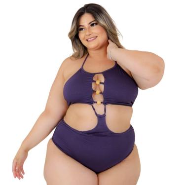 Imagem de MAIO PLUS SIZE DOLCE SEDUTTI CUT OUT AZUL