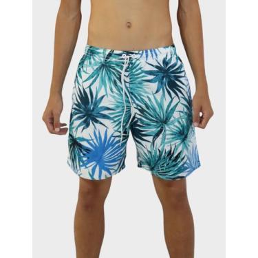 Imagem de Bermuda de Tactel Para Esporte Estampado - D Bell, Azul, p